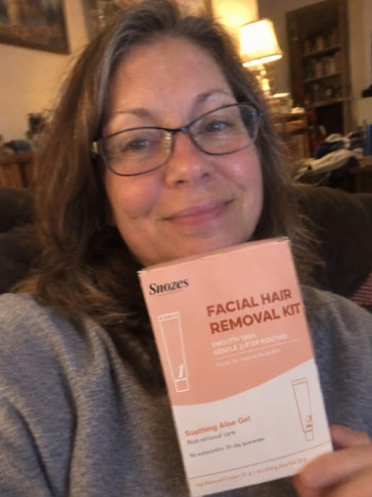 Customer photo review of Facial Hair Removal Kit