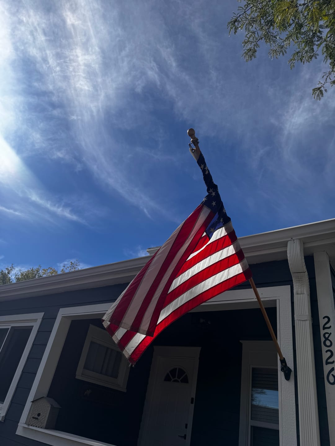 Customer photo review of 3' x 5' American Flag Set