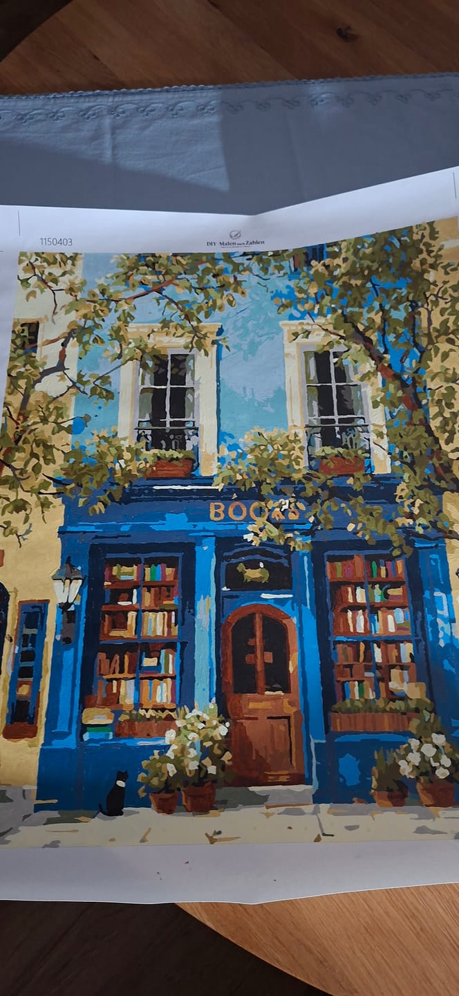 Customer photo review of Malen nach Zahlen - Die blaue Buchhandlung