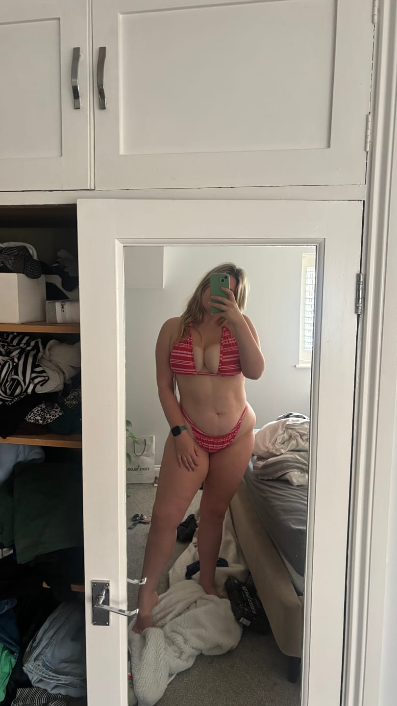 Customer photo review of Hibiscus Brief - Sunset Stripe