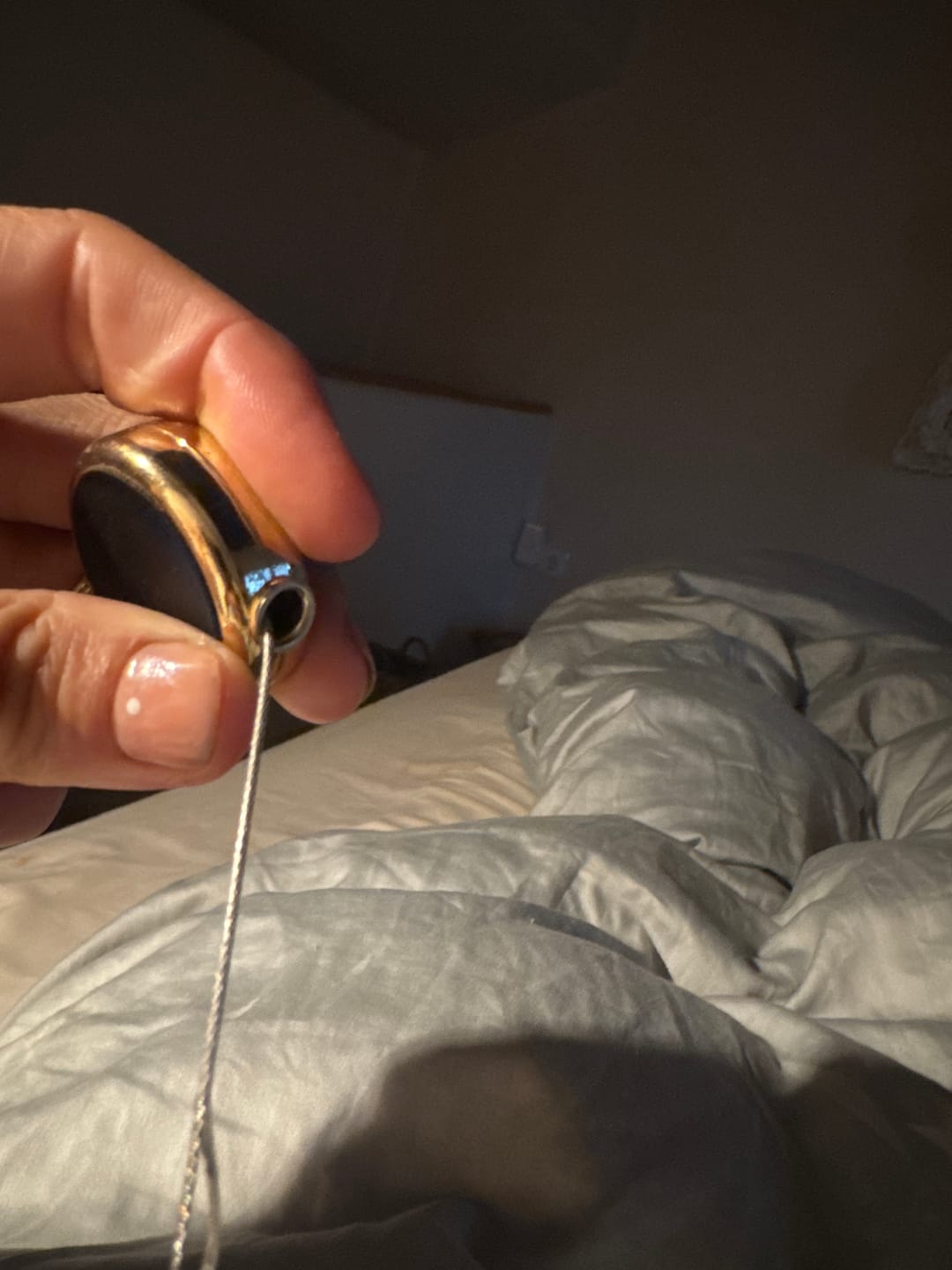 Customer photo review of Steel Cable Phone Tether