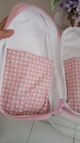 Customer photo review of Nylon 190t Coleção Lovely Fernanda Gama com Coracao Rosa