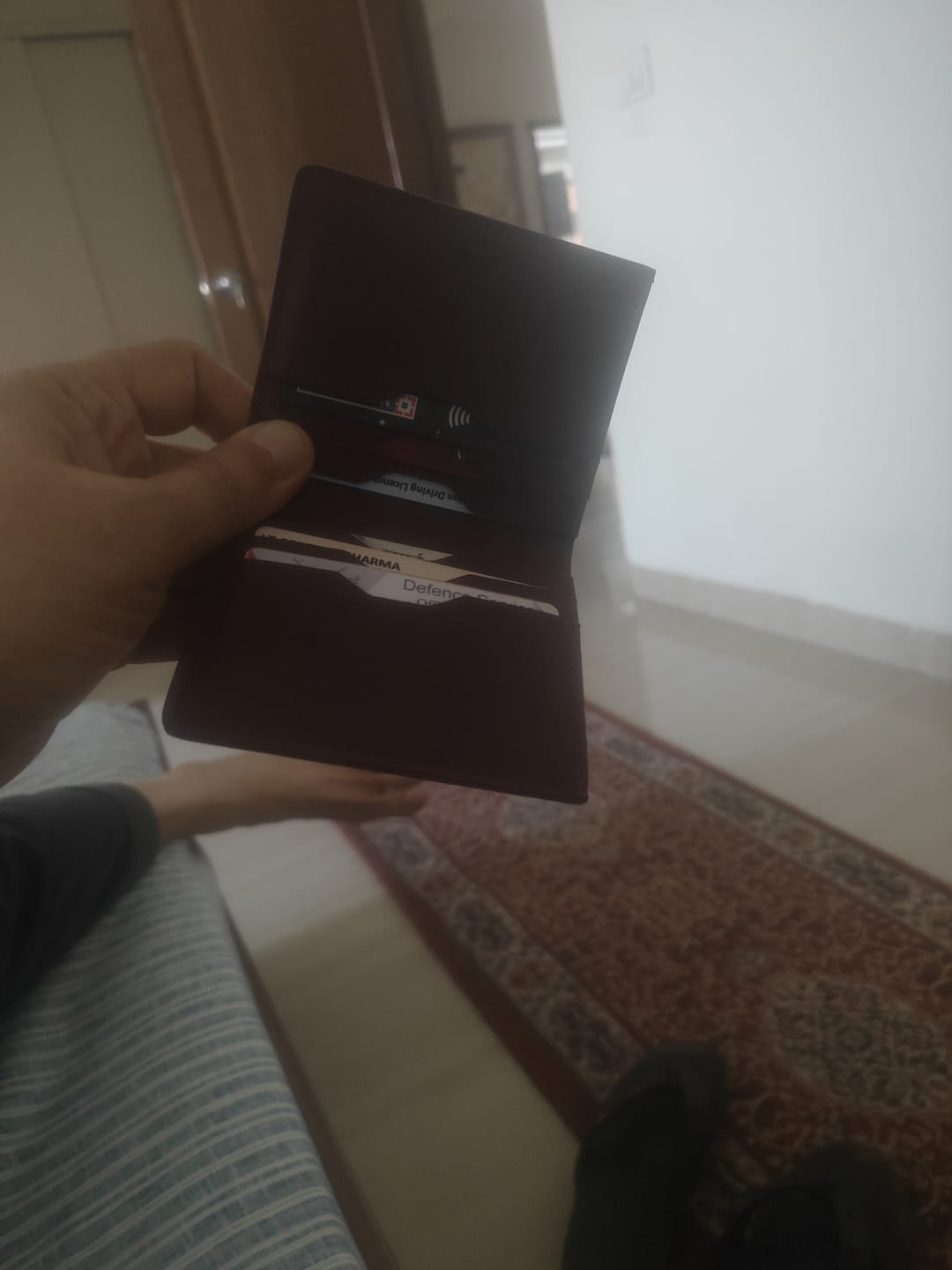 Customer photo review of SLEIGHT RFID BI-FOLD WALLET