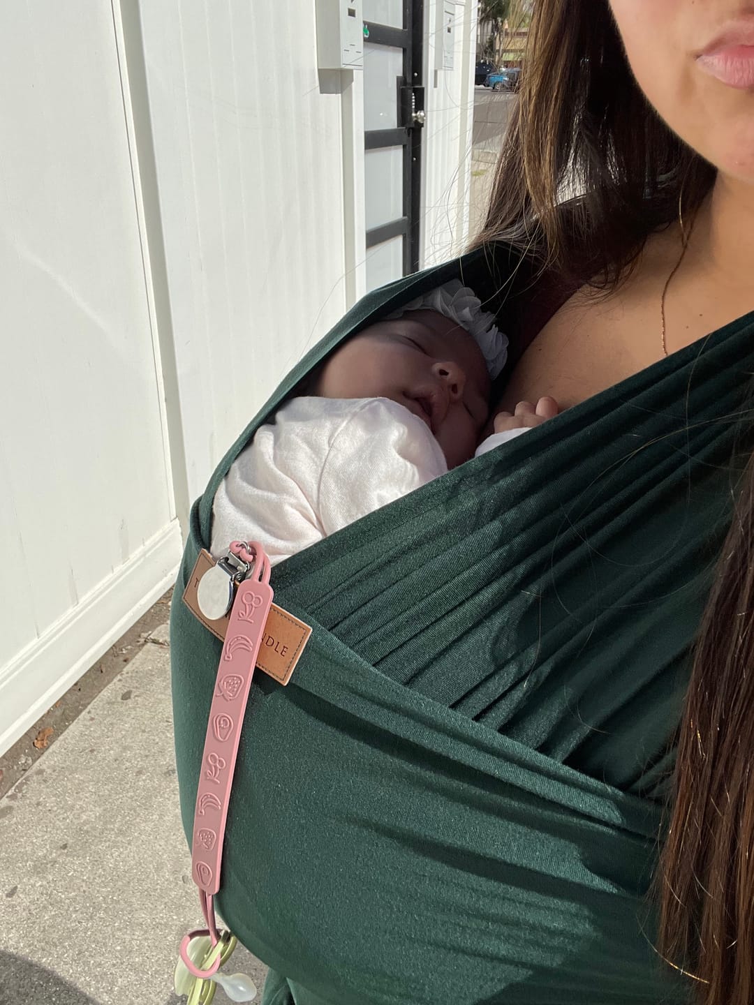 Customer photo review of Baby Wrap Carrier | Pine Grove