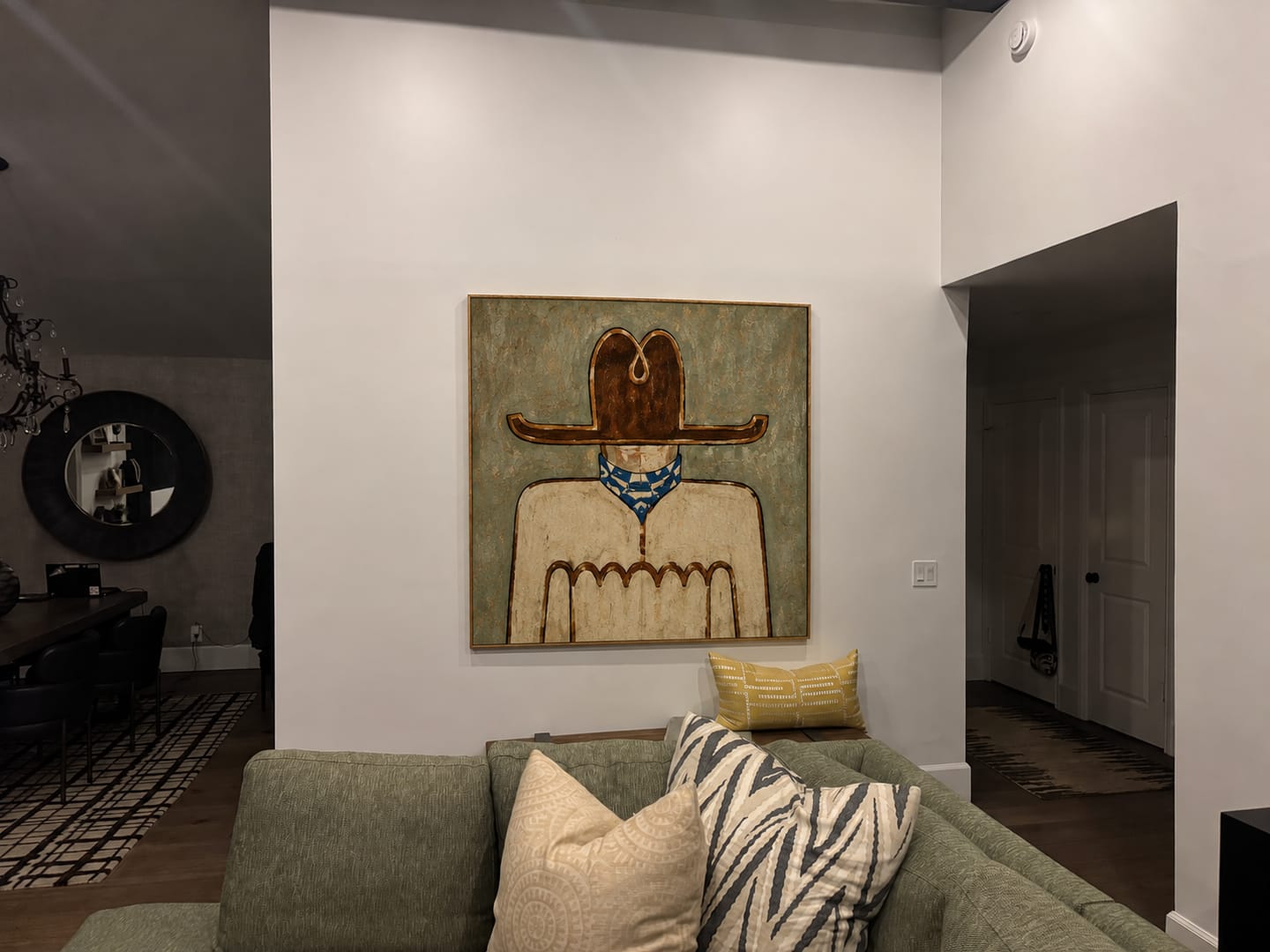 Customer photo review of Blue Bandana Frontier Wall Art