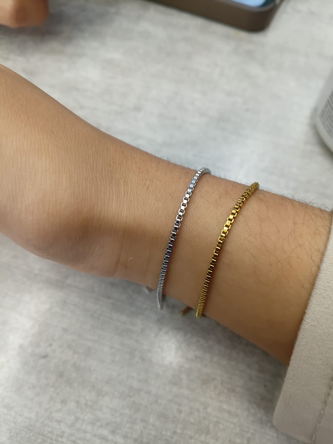 Customer photo review of Taylor Minimal Bracelet
