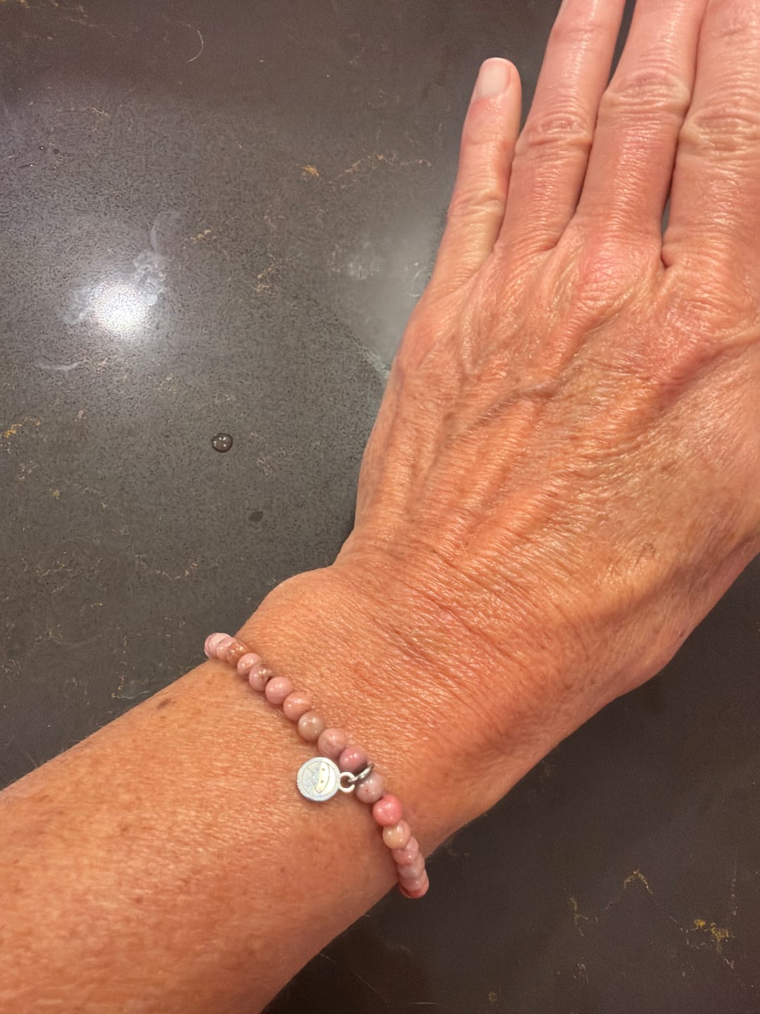 Customer photo review of Rhodonite Bracelet Mini