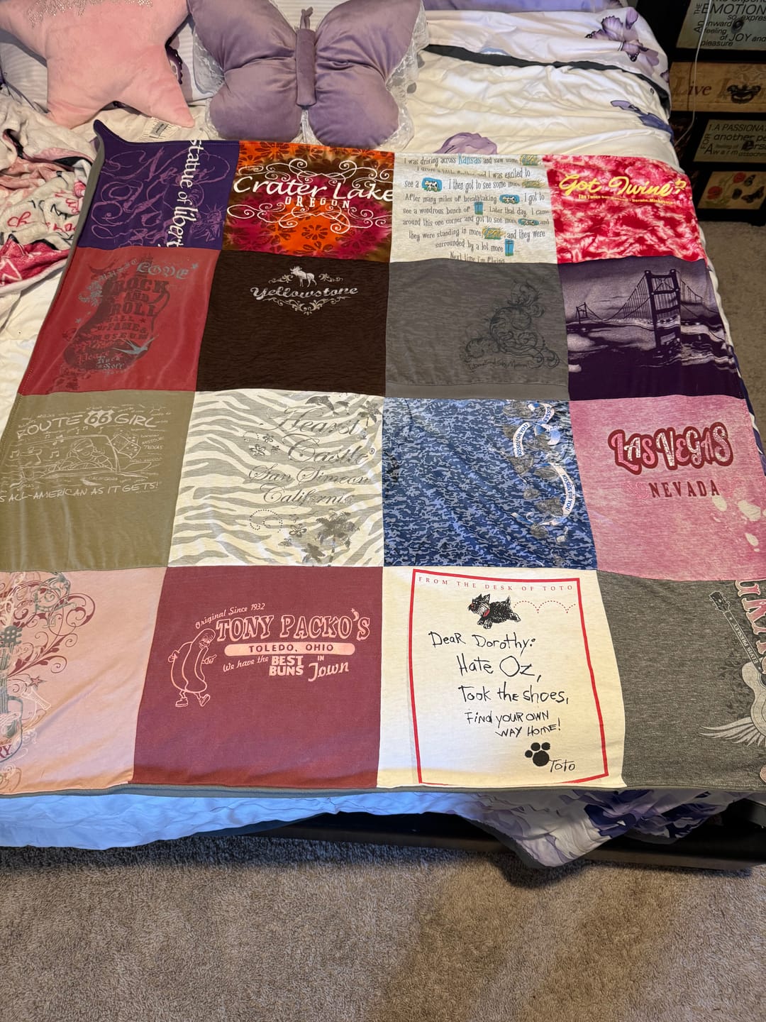 Customer photo review of Project Repat T-Shirt Quilt