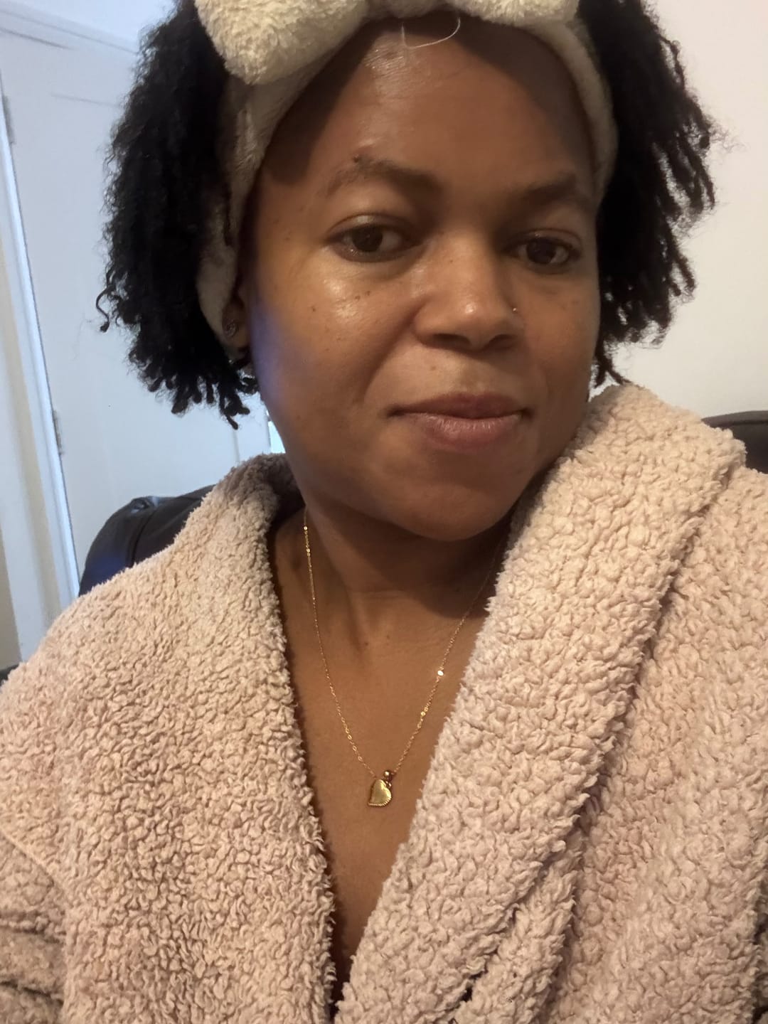 Customer photo review of Passion Heart Charm Necklace Gold