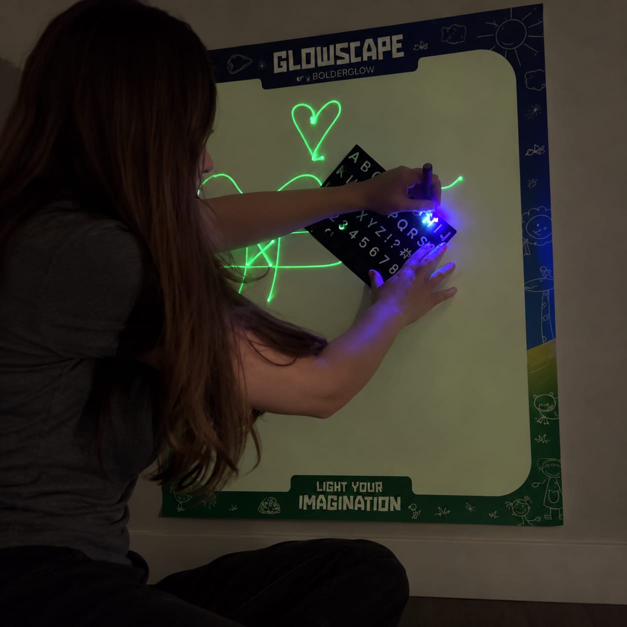 Customer photo review of GlowScape™ Drawing Kit