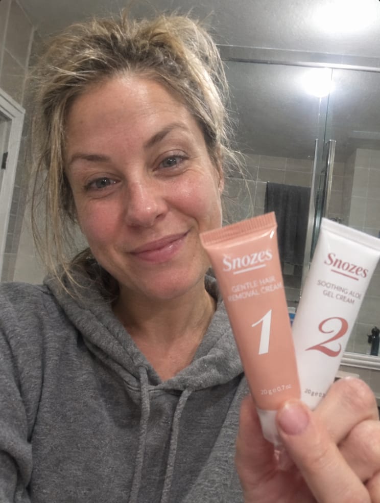 Customer photo review of Facial Hair Removal Kit