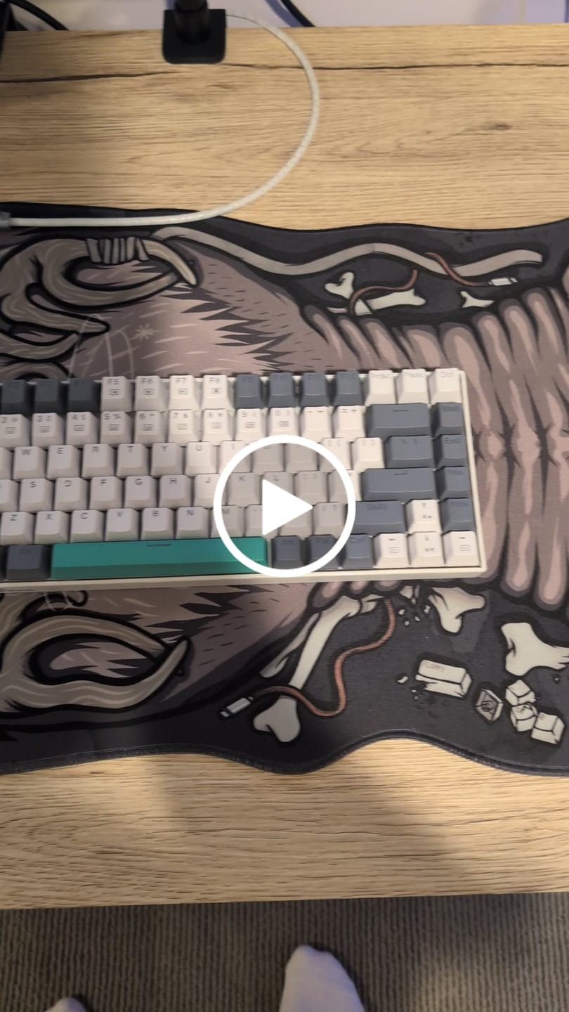 Customer video review of Wendigo - Limited Edition - Large Cloth Desk Pad