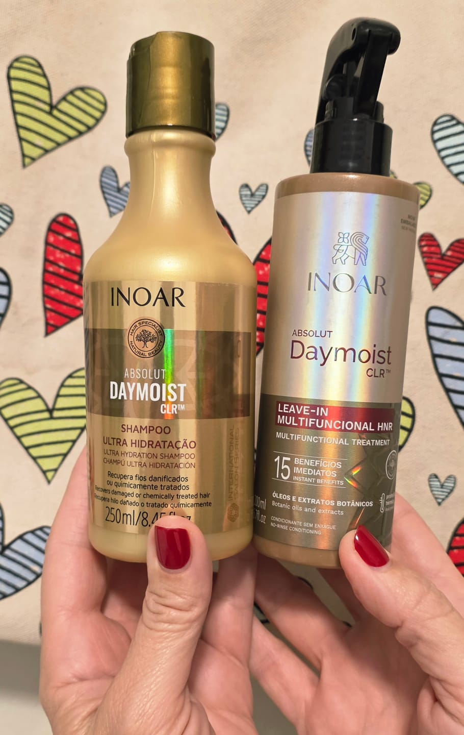 Customer photo review of Inoar Daymoist Leave-In Treatment 200ml — For Colour-Treated Hair