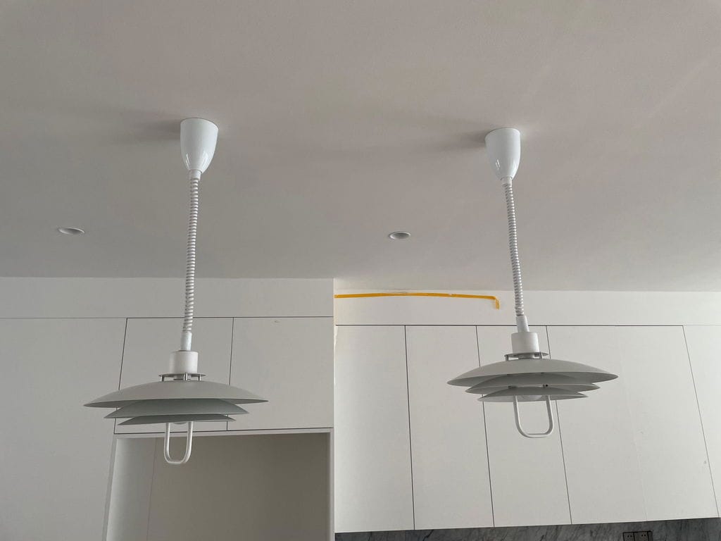 Customer photo review of Modern Pendant Light, Aluminium Concentric Screens, 50 cm