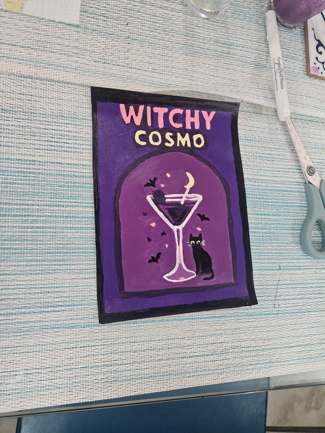 Customer photo review of 6 Mini Paintings - Halloween Cocktails Set