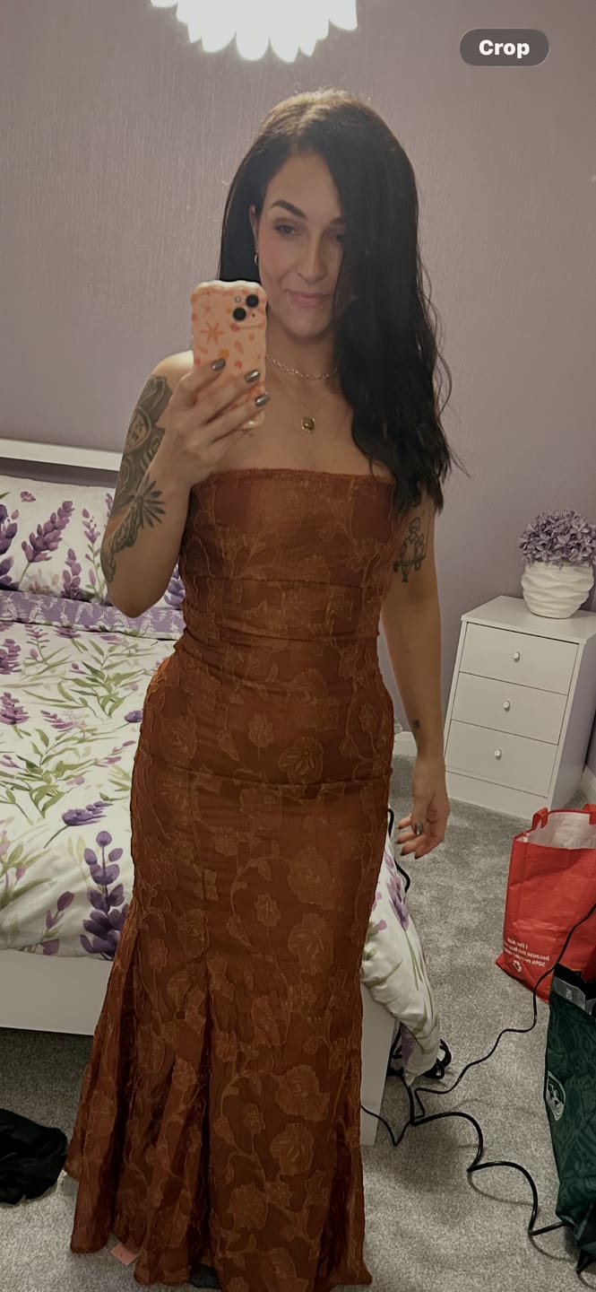 Customer photo review of 14" Wavy Clip In Hair Extensions