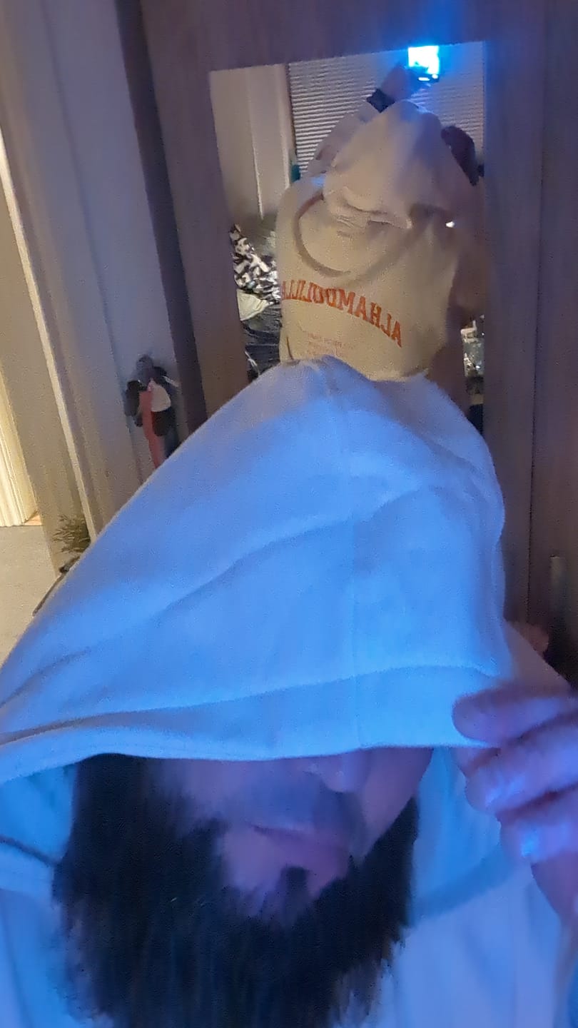 Customer photo review of NO RICH PARENTS Oversized Hoodie
