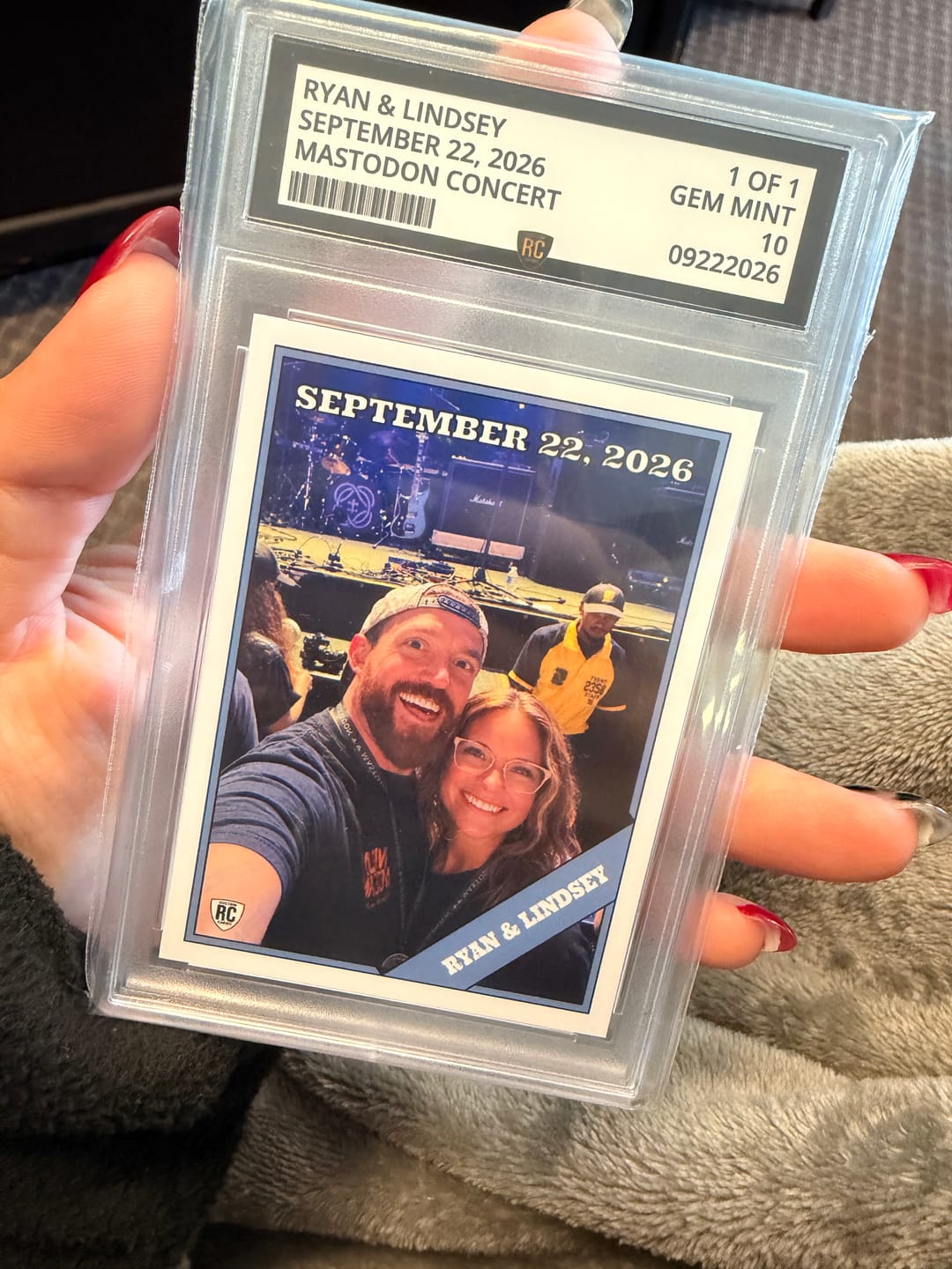 Customer photo review of Custom Graded Card