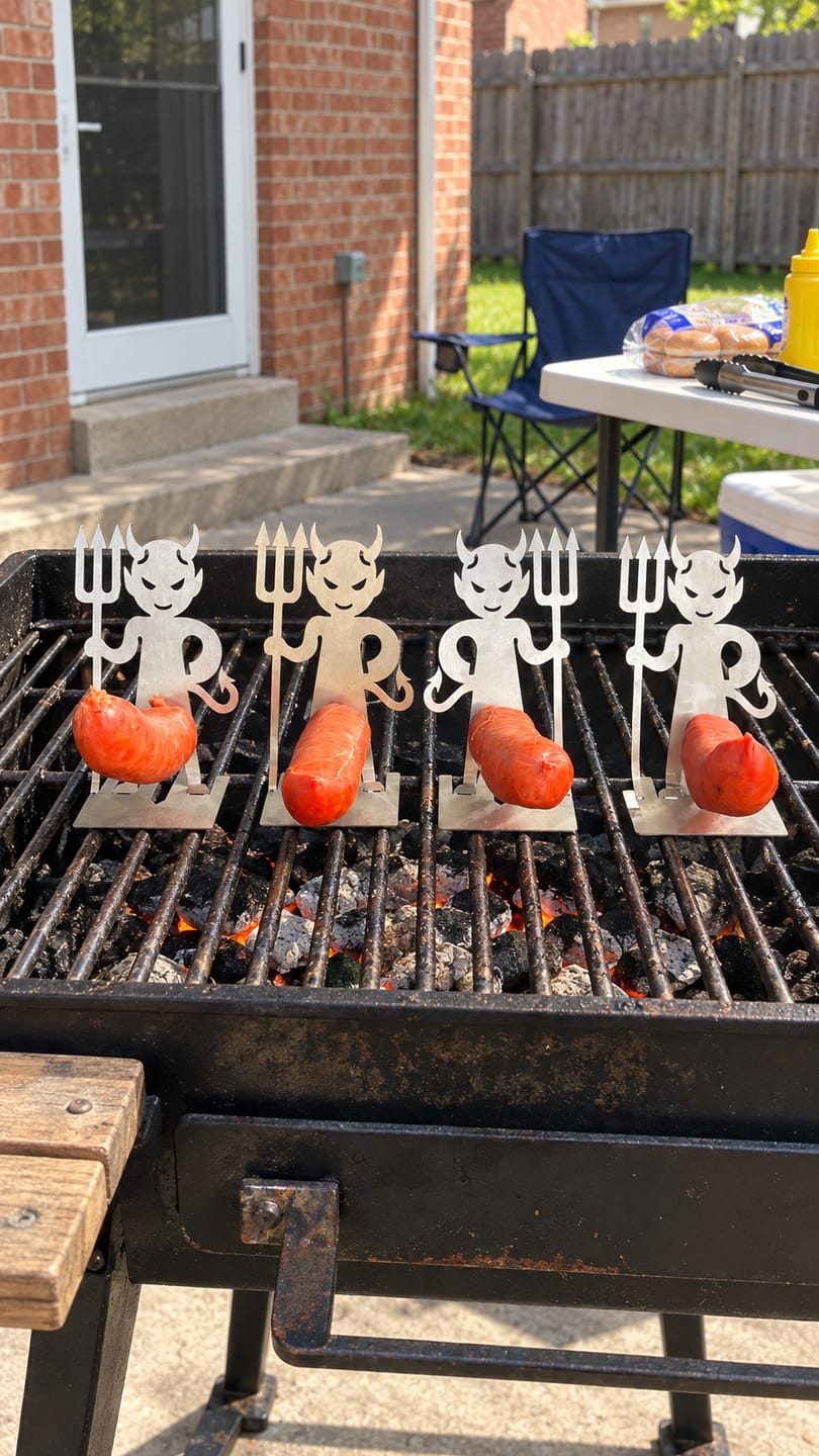 Customer photo review of Mr Grill Devil™ The hottest guy at the BBQ. 😈🔥