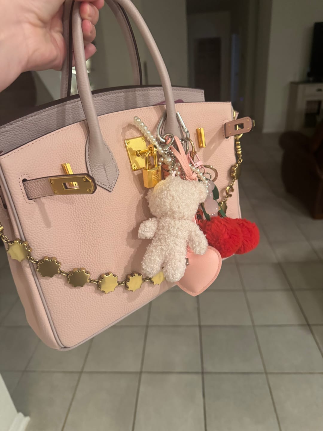Customer photo review of Bear Plush Bag Charm