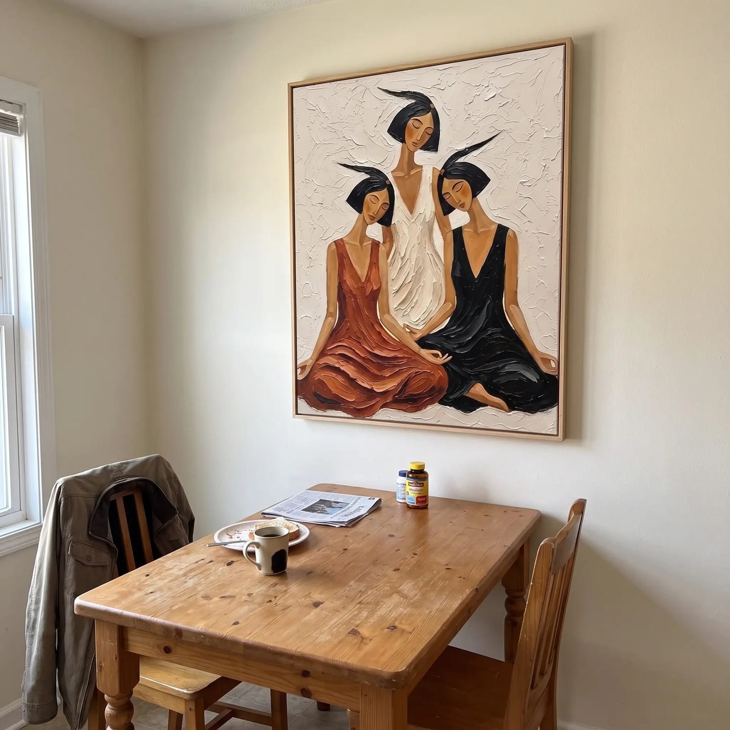Customer photo review of Portrait Art Three Companions in Quiet Repose #PR413