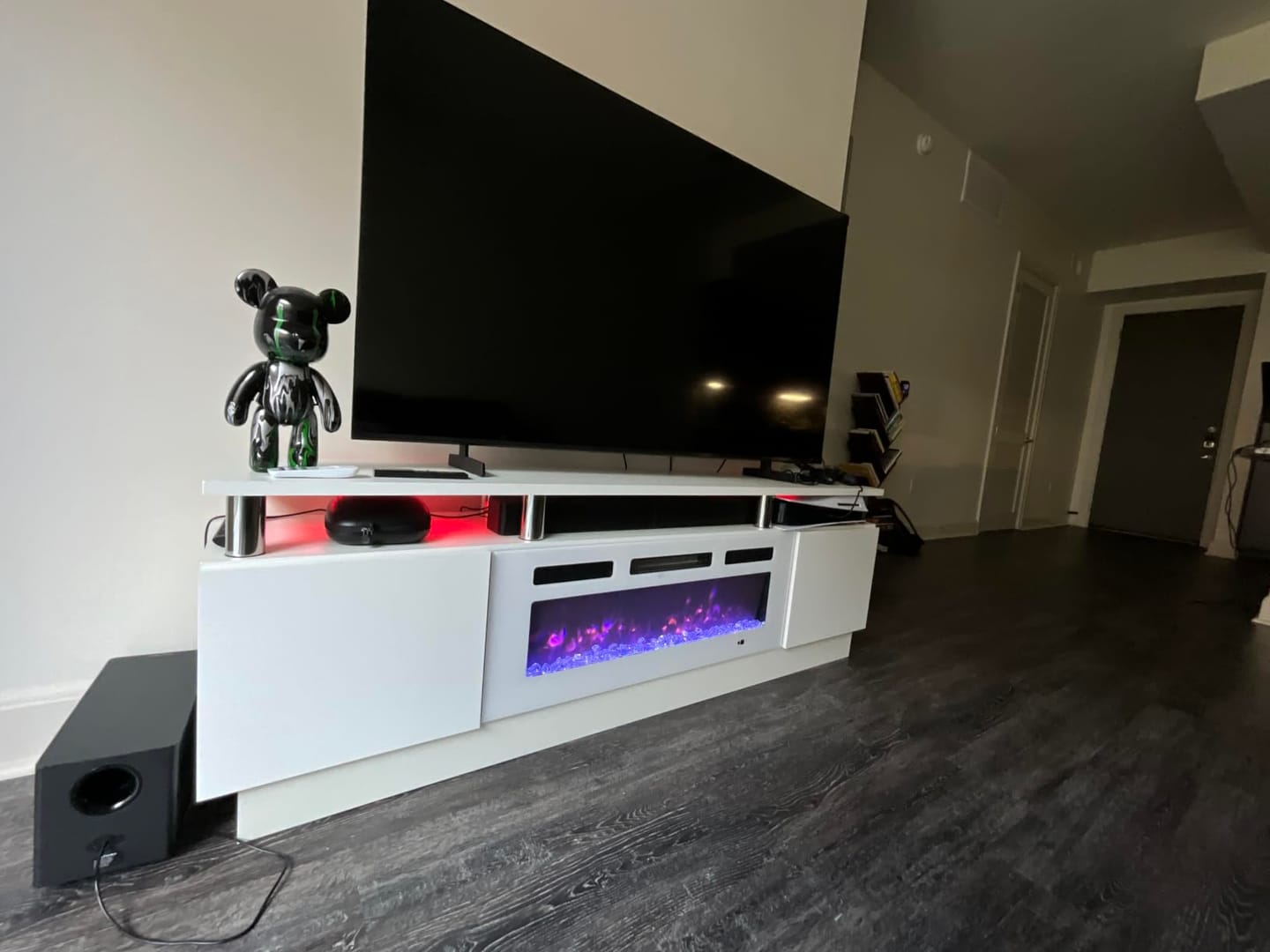 Customer photo review of LED Fireplace TV Stand