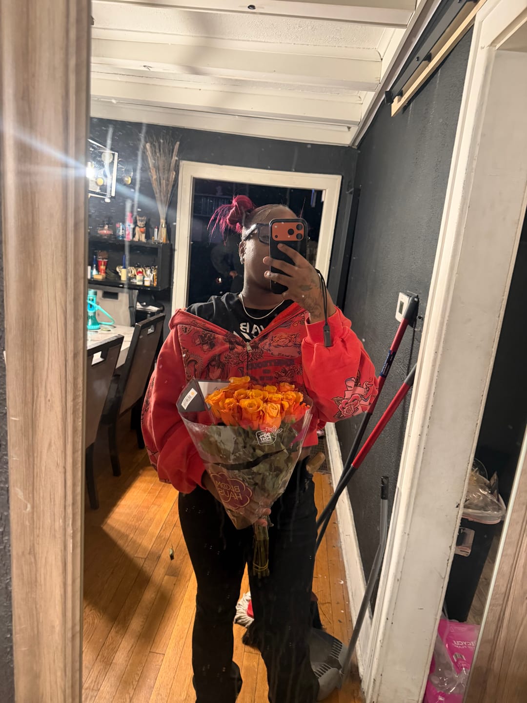 Customer photo review of Righteous Risen King Zip Up Hoodie Red