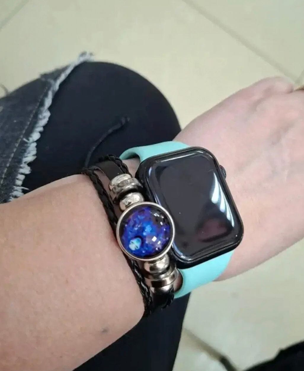 Customer photo review of 12 Zodiac Constellation Adjustable Braided Bracelet