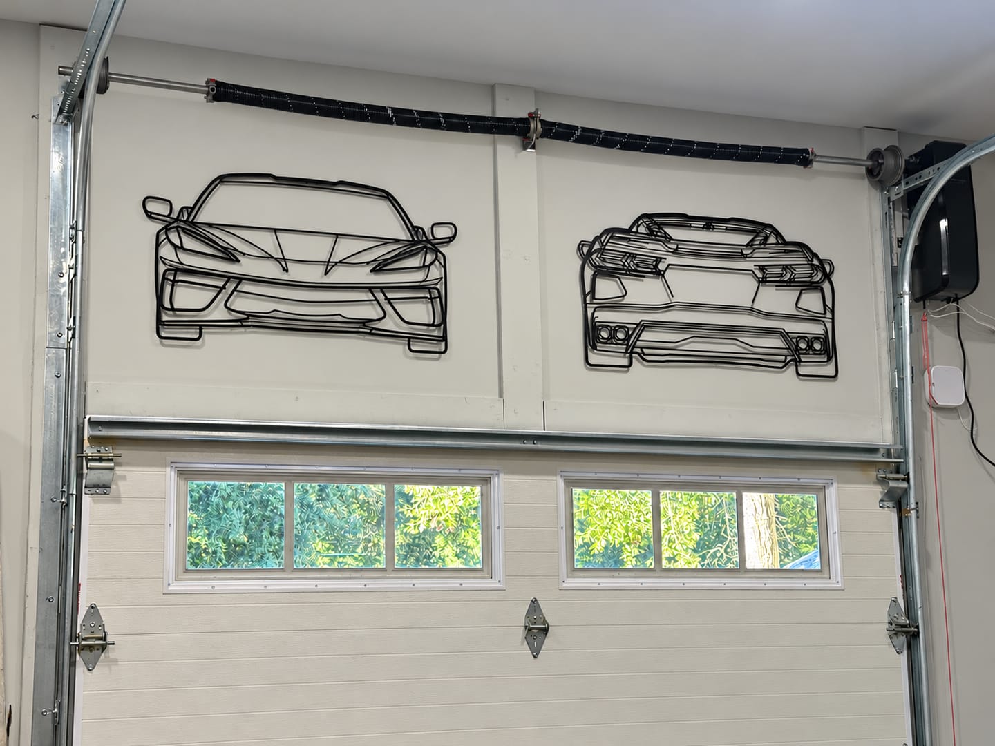 Customer photo review of C8 Back Silhouette Metal Wall Art