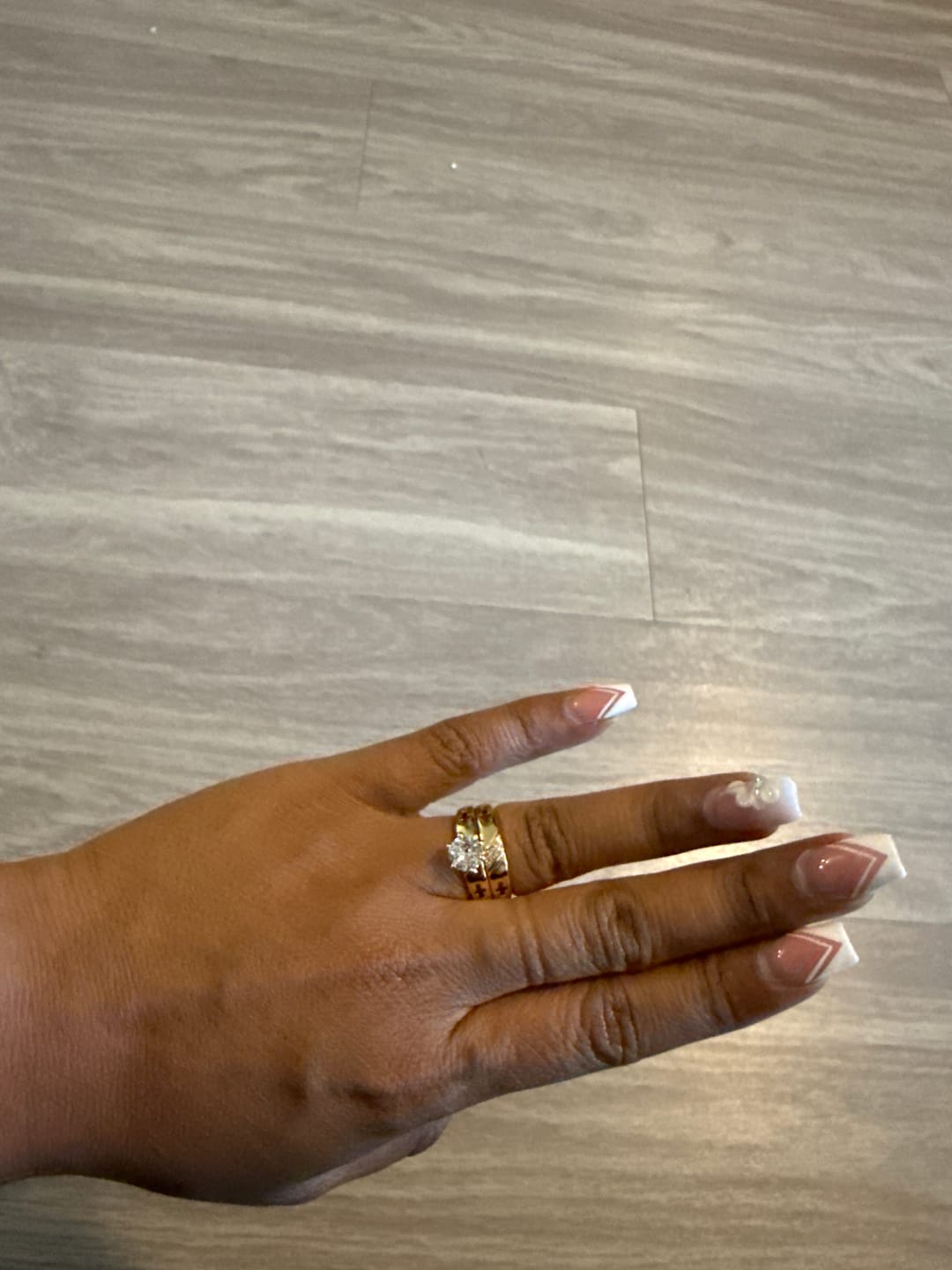 Customer photo review of Christianartworkshop Stackable Cross Band Ring Set: Timeless Symbol of Faith & Eternal Light