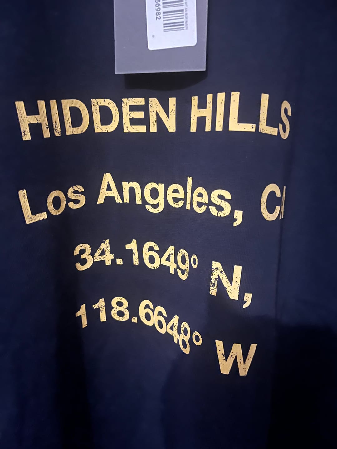 Customer photo review of VINTAGE LOGO LONGSLEEVE T-SHIRT AMBER/NAVY
