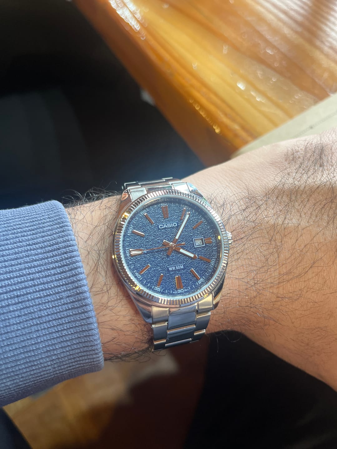 Customer photo review of Reloj Casio Análogo MTP-1302DA-2A1V Azul 38,5mm