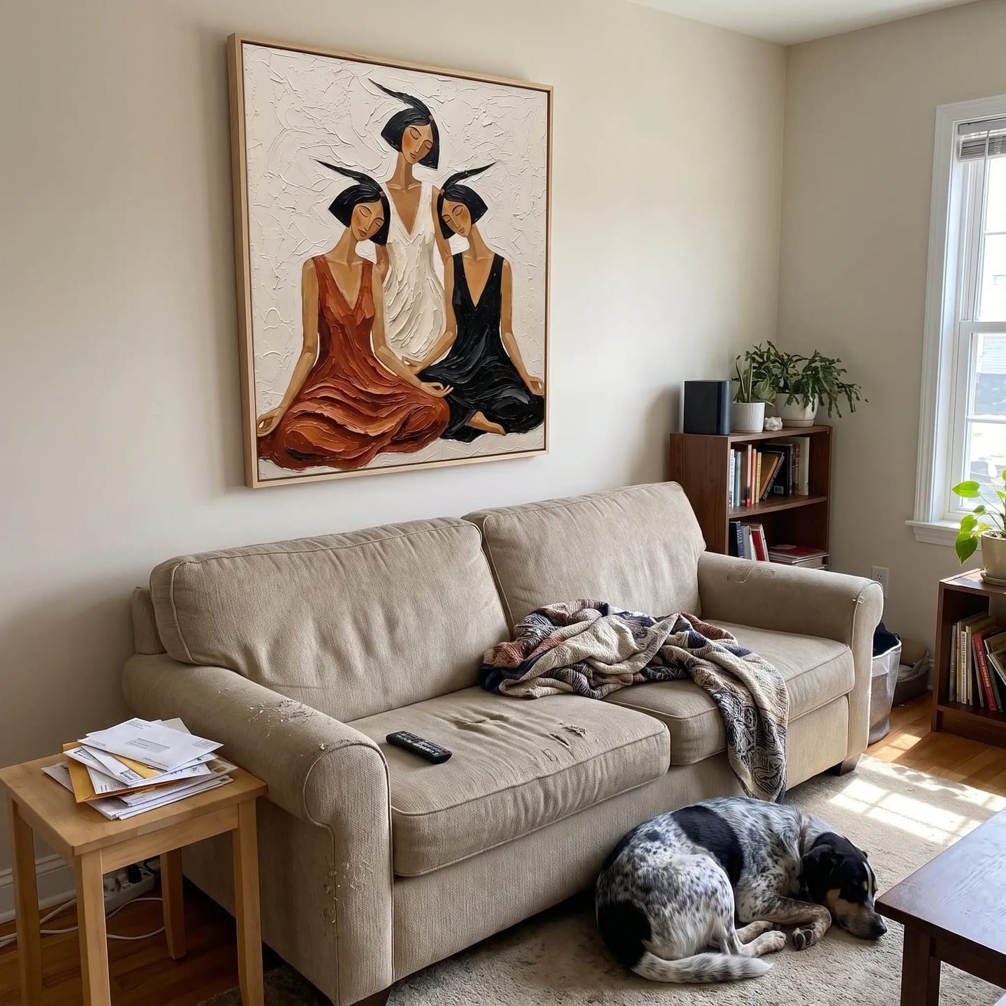 Customer photo review of Portrait Art Three Companions in Quiet Repose #PR413