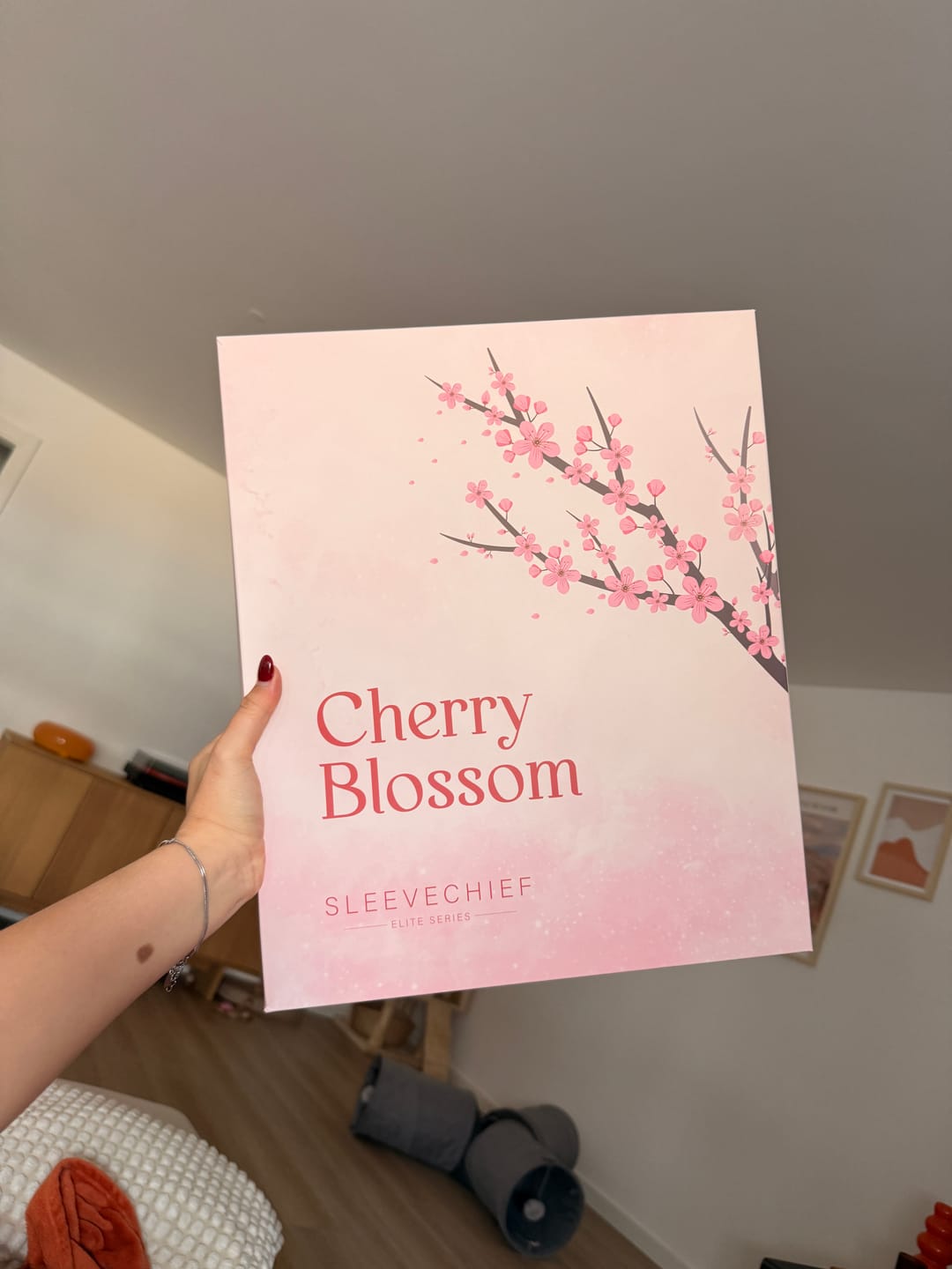 Customer photo review of Cherry Blossom - Toploader Trading Card Binder
