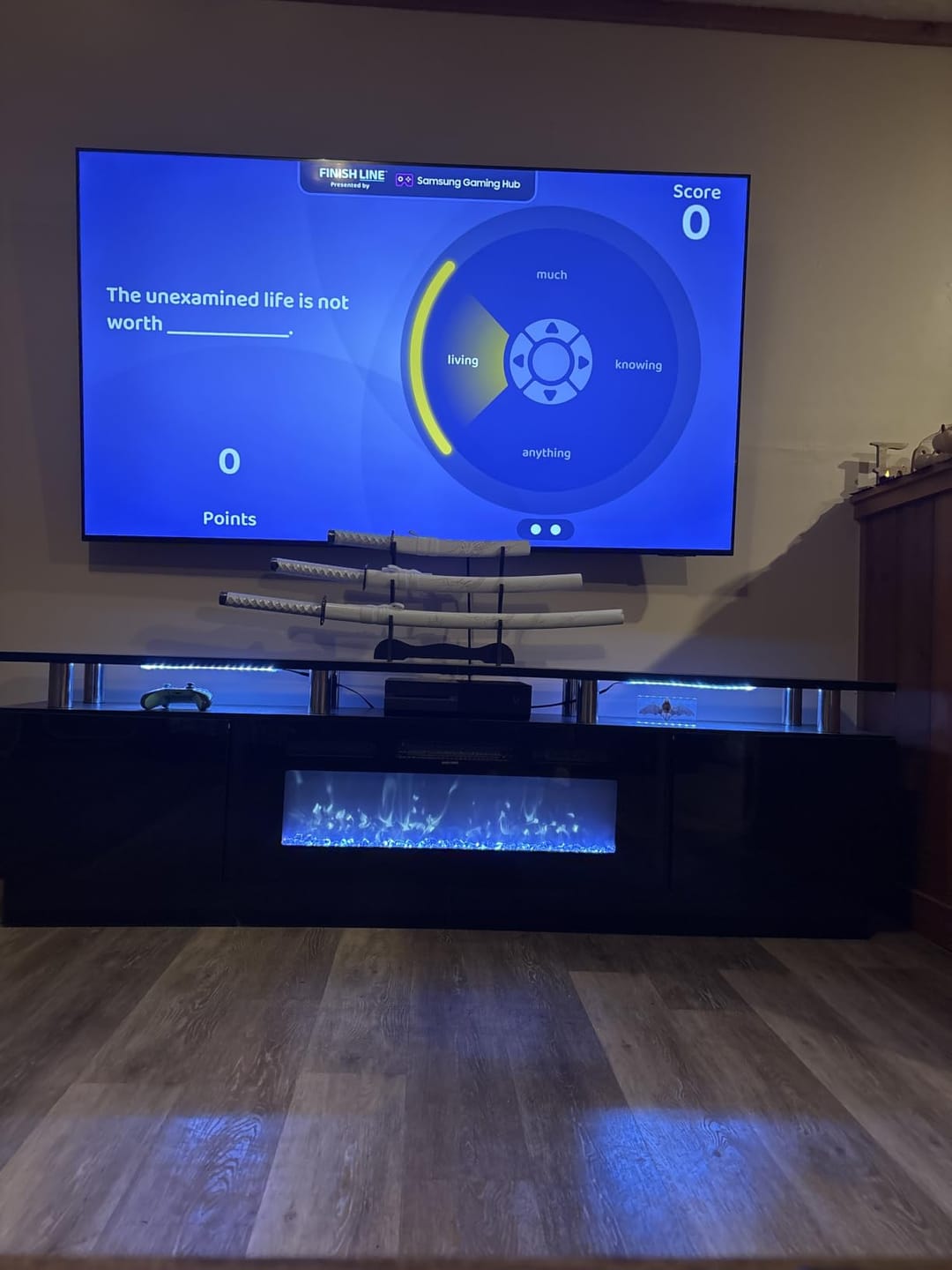 Customer photo review of LED Fireplace TV Stand
