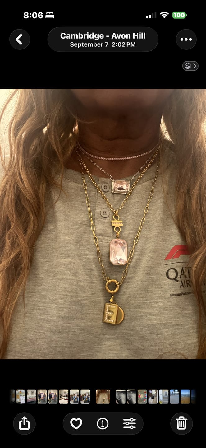 Customer photo review of The Solitaire Necklace
