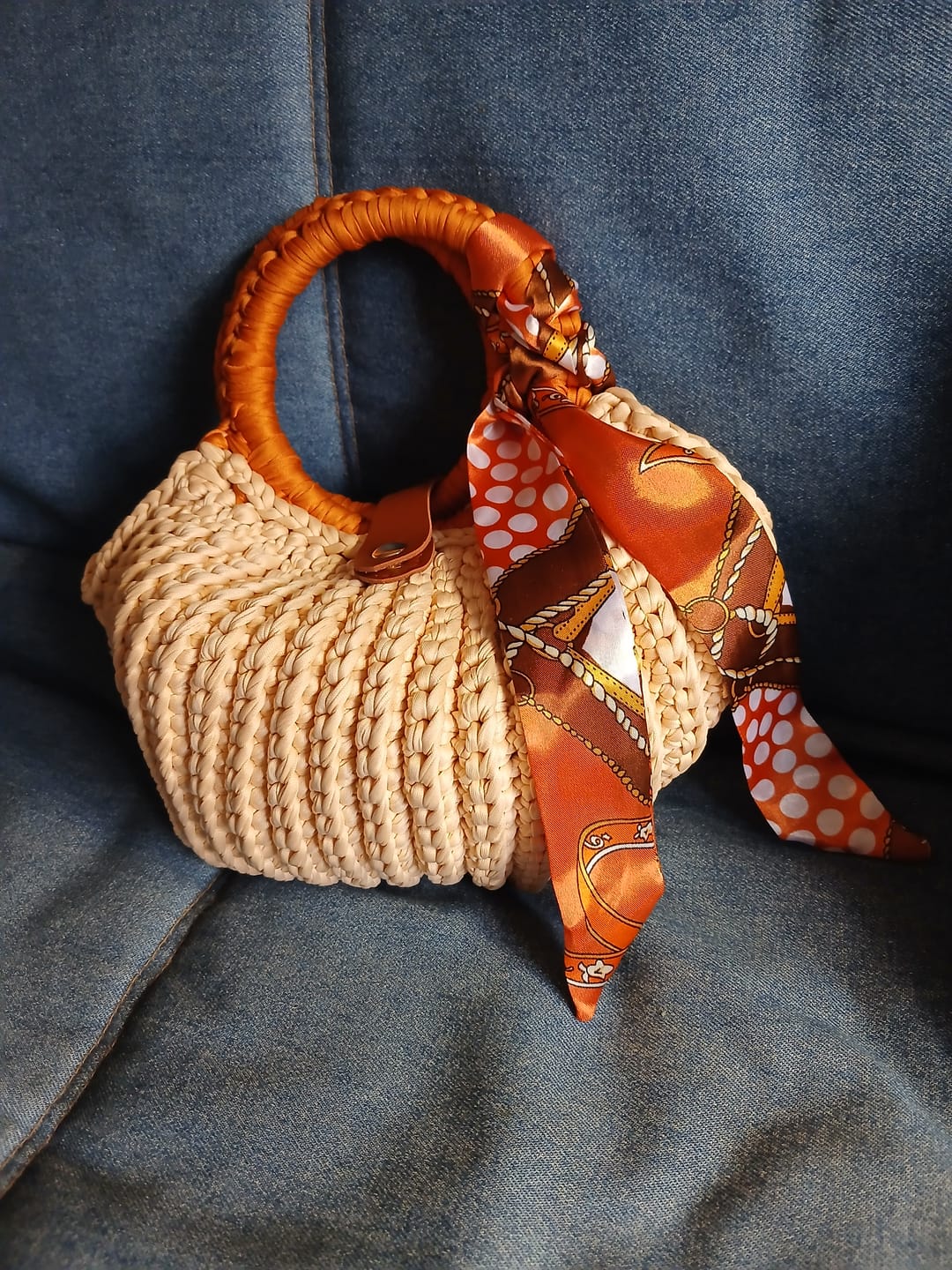 Customer photo review of CrochetPark™ Shell crochet Handbag DIY Kit