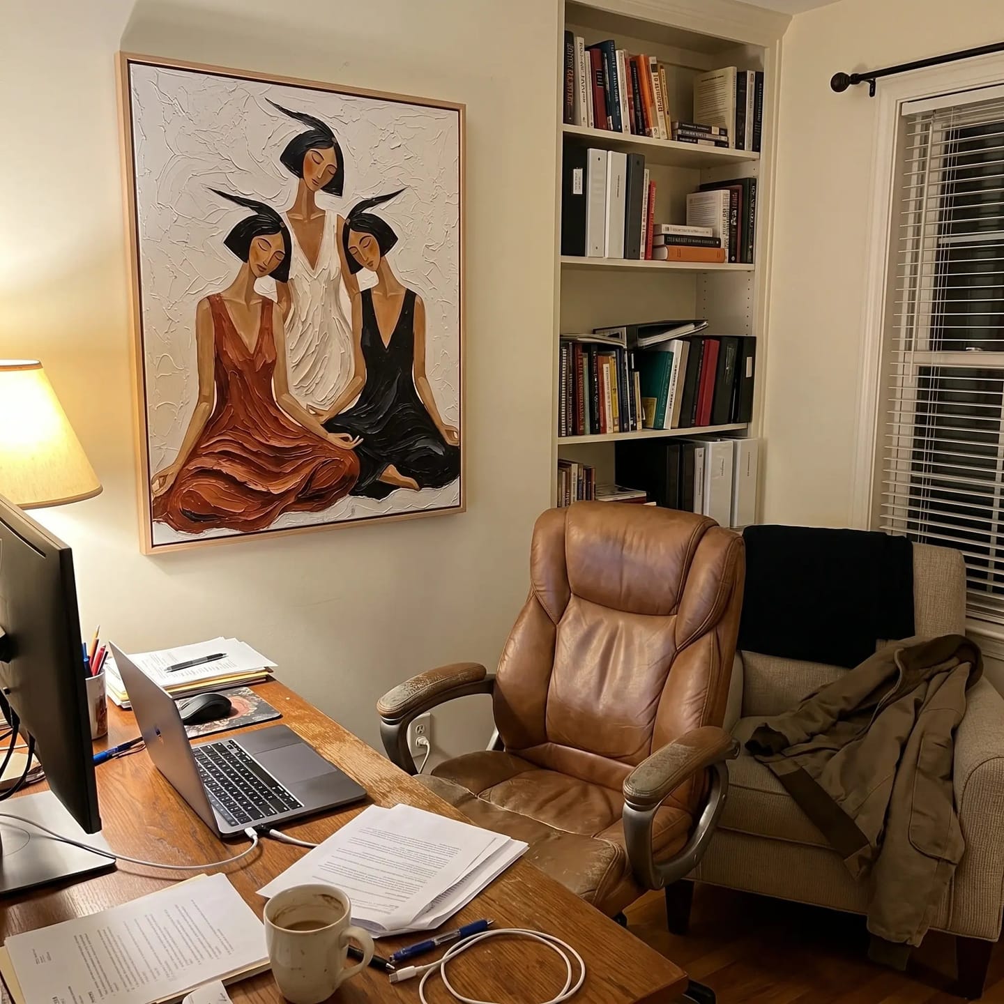 Customer photo review of Portrait Art Three Companions in Quiet Repose #PR413