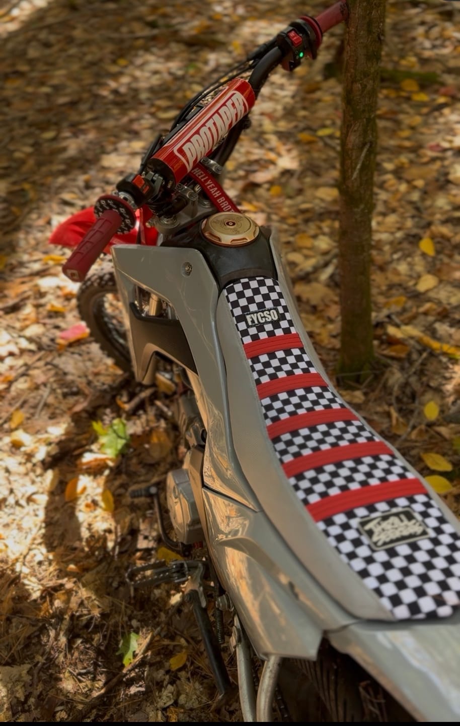 Customer photo review of Custom Seat Cover: 2024 Honda CRF110F
