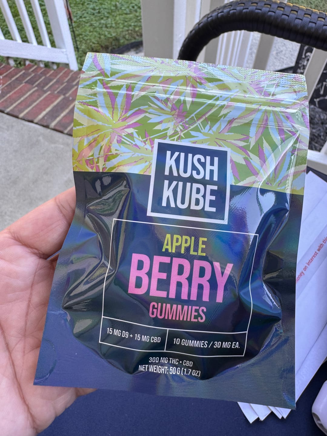 Customer photo review of Apple Berry Kush Kube® - 15mg THC