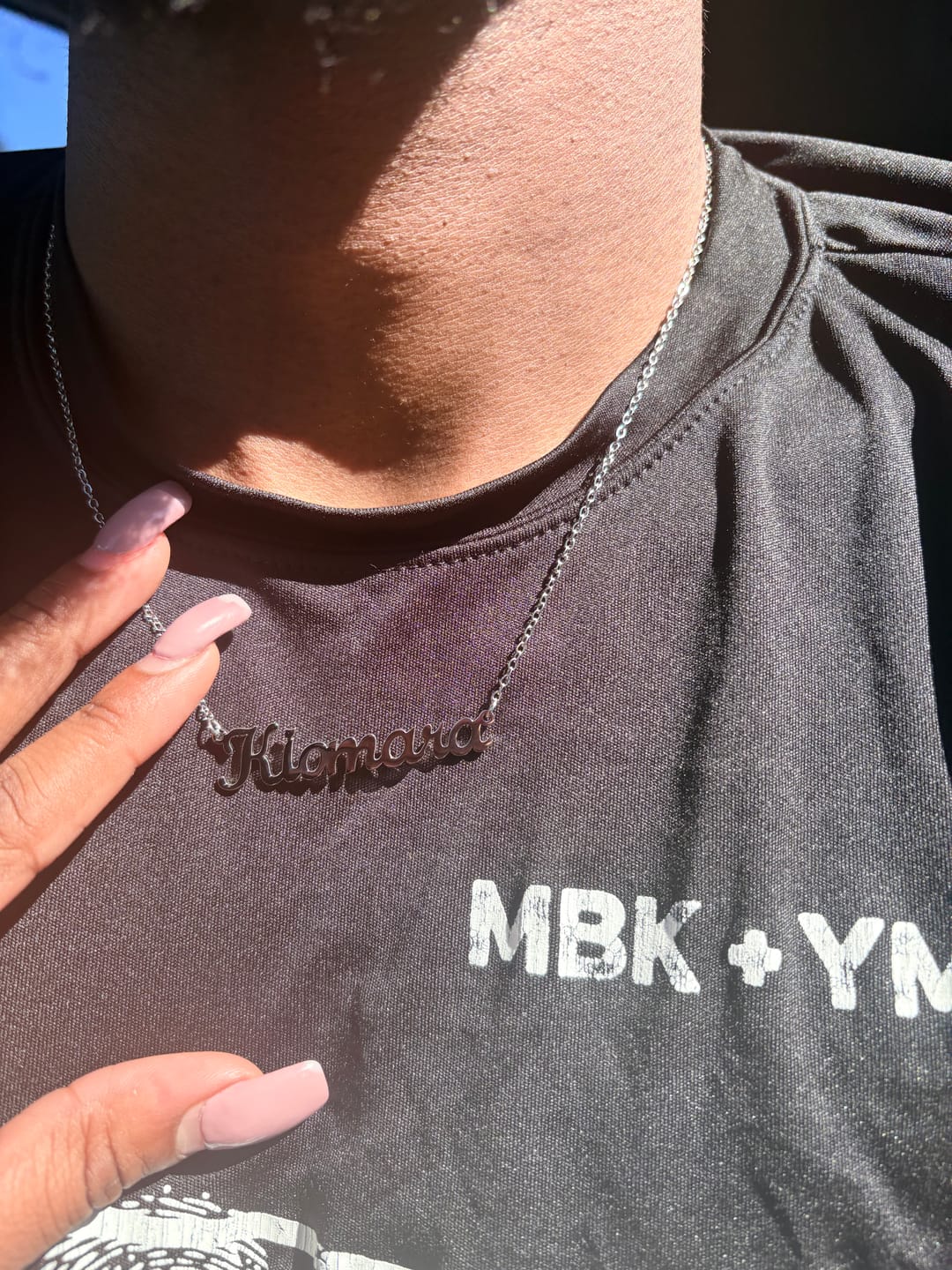 Customer photo review of Custom Name Necklace