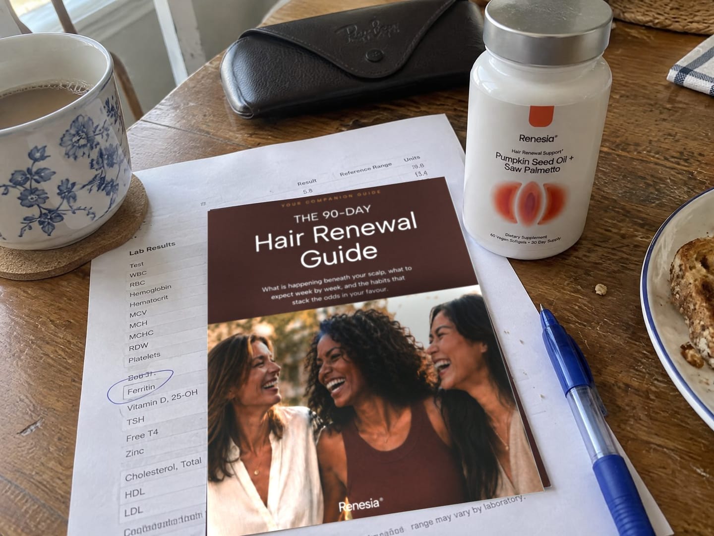 Customer photo review of Pumpkin Seed Oil & Saw Palmetto Hair Renewal Complex