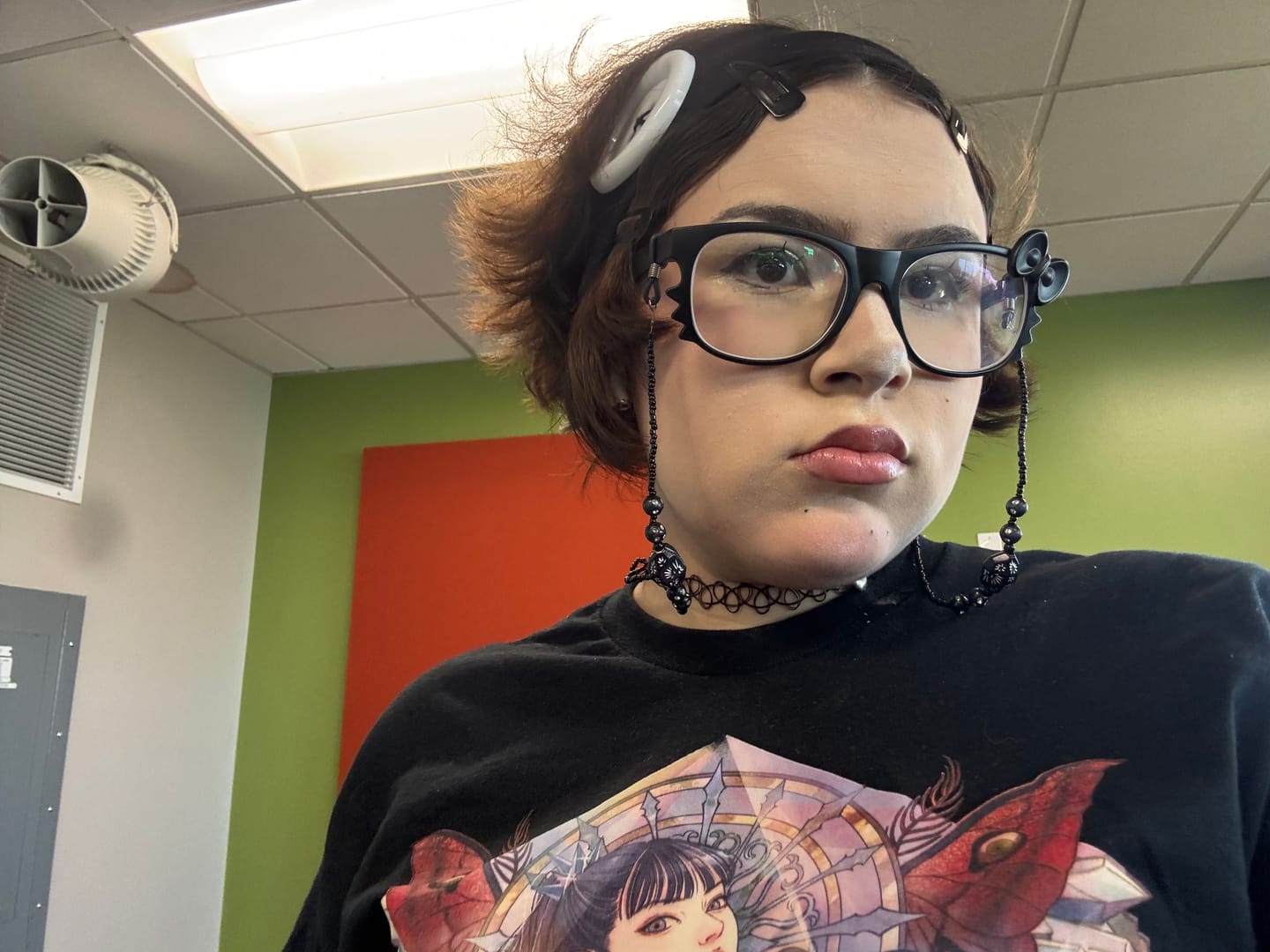 Customer photo review of Kitten Eyeglasses
