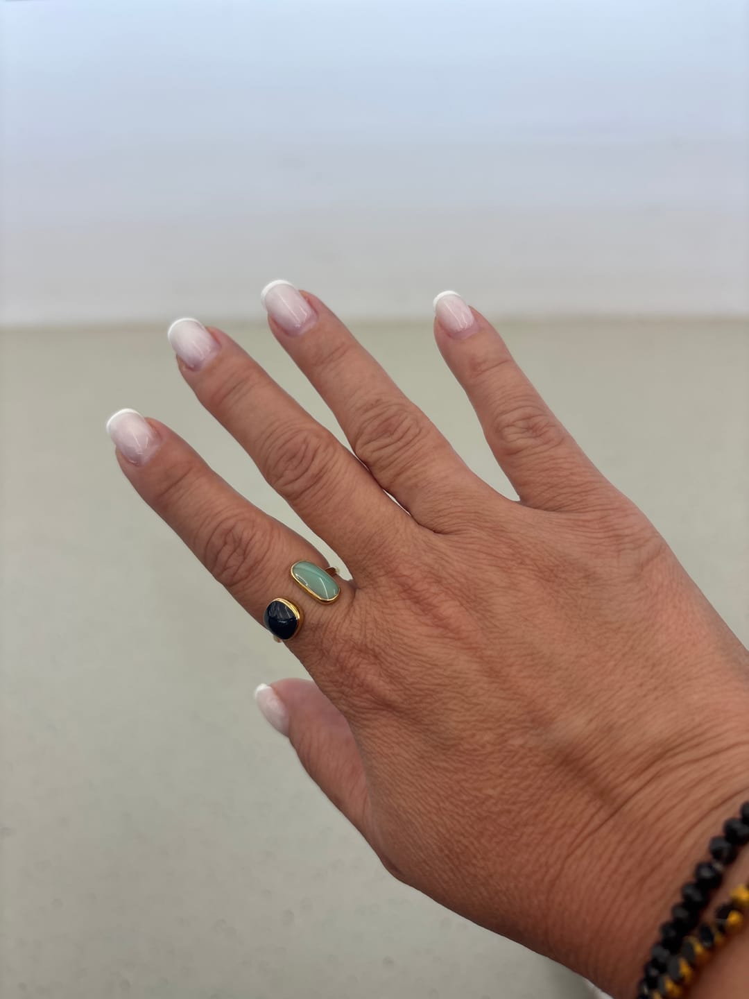 Customer photo review of Aquamarine Wrap Ring