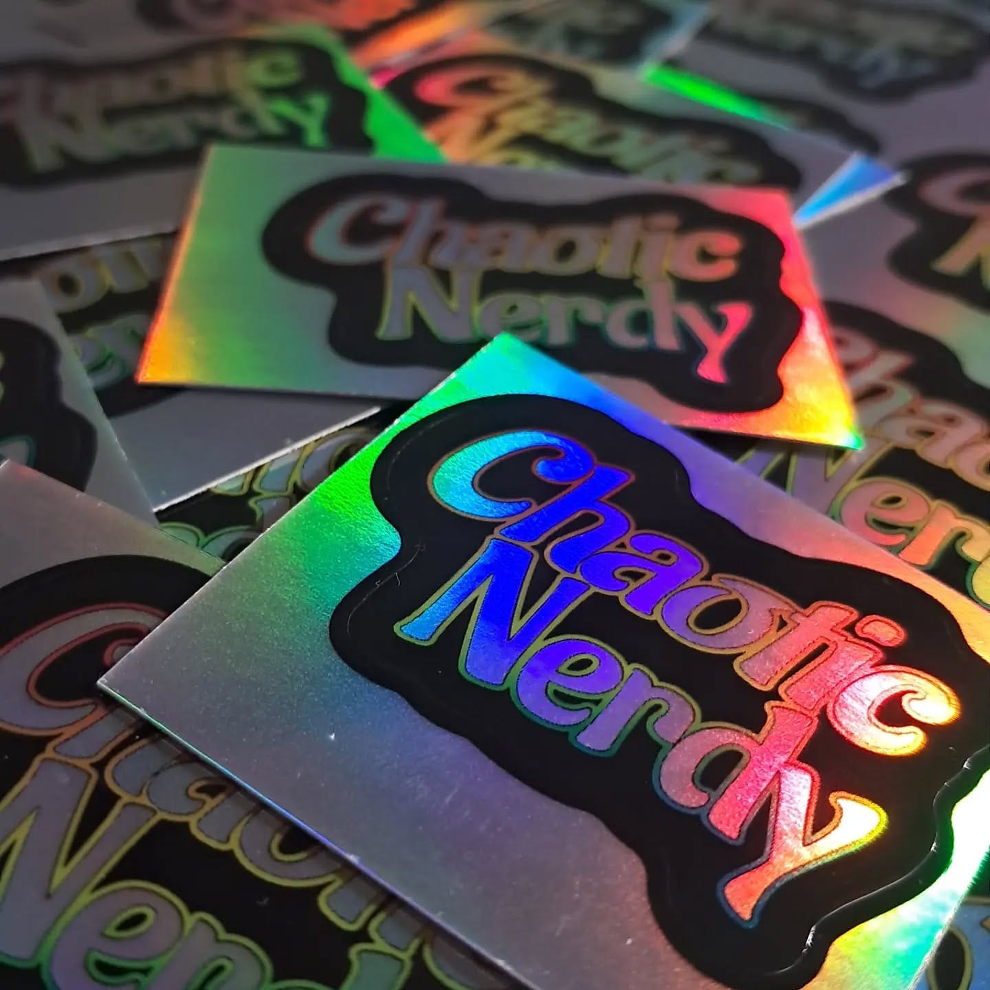 Customer photo review of Die Cut Sheet Labels - Holographic