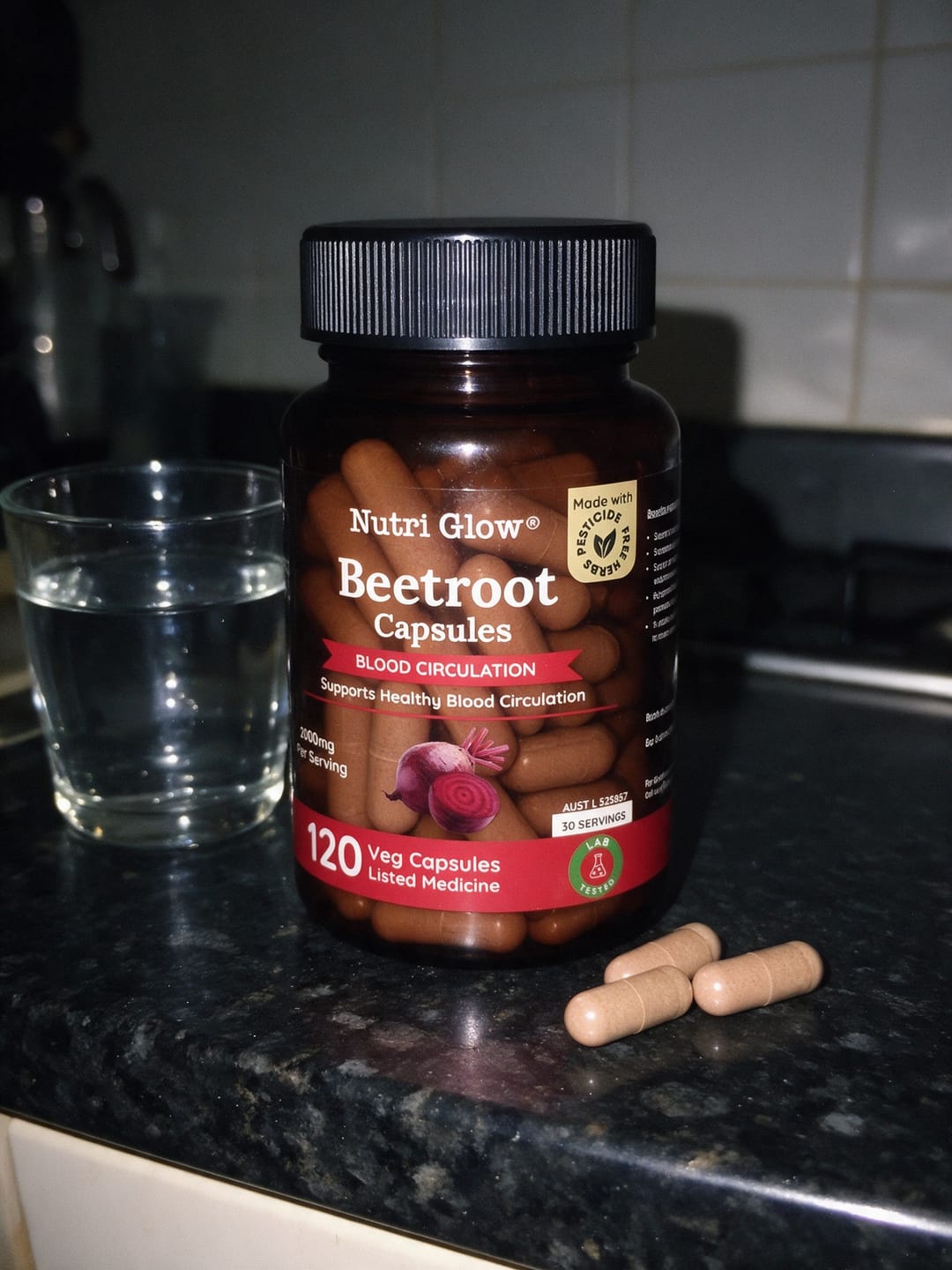 Customer photo review of Nutri Glow Beetroot 120 Capsules TGA Listed