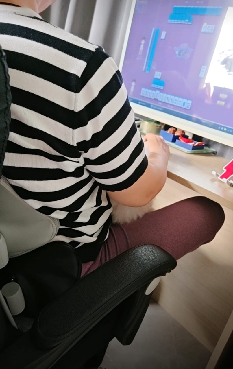 Customer photo review of “Four-Leaf Clover” Ergonomic Lumbar Support Cushion