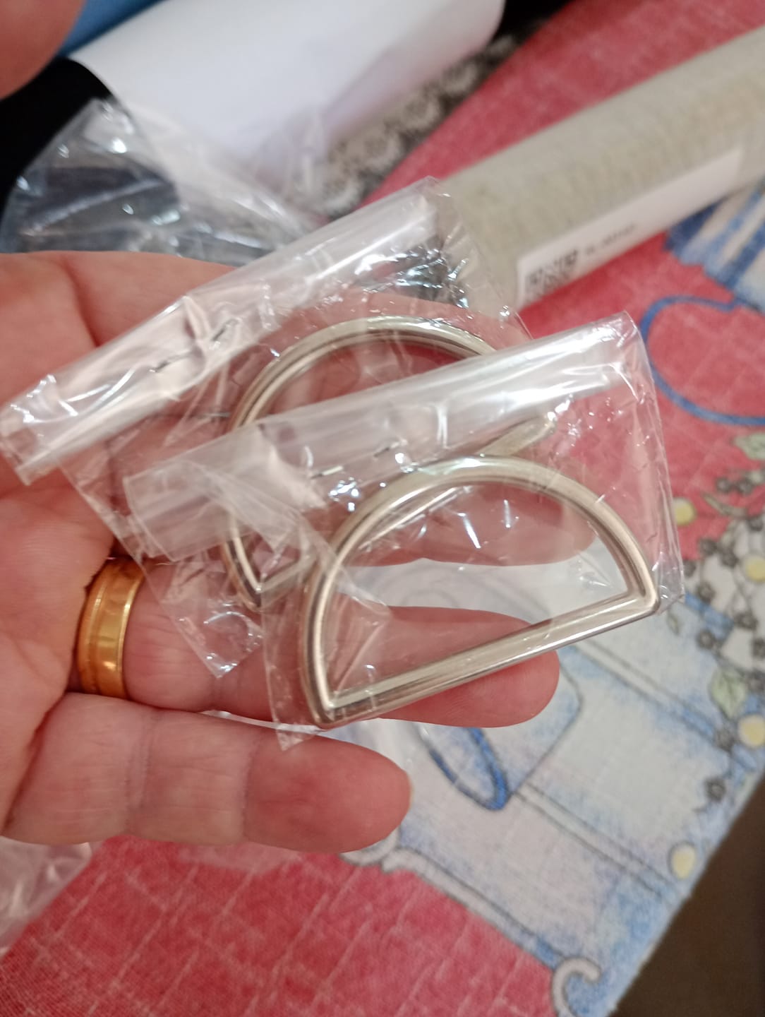 Customer photo review of MEIA ARGOLA LUXO 40MM NIQUELADO UNIDADE