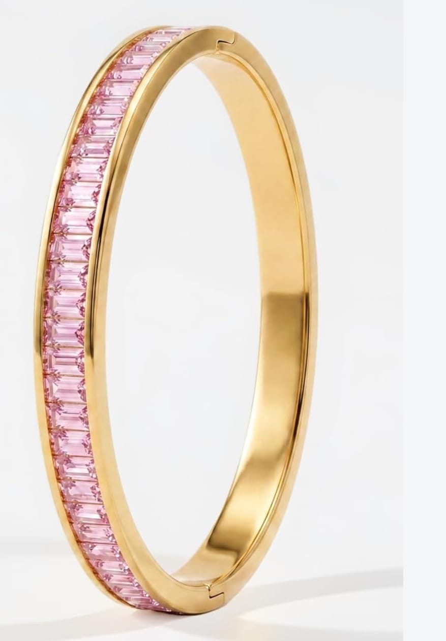 Customer photo review of Pink Enchantment Bangle Bracelet