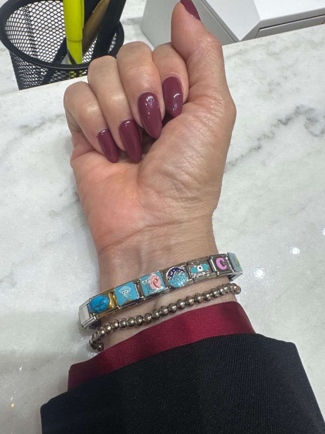 Customer photo review of Collar Mariposas Con Zirconias